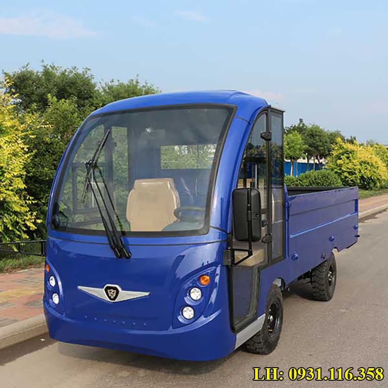 xe điện chở hàng thùng kín