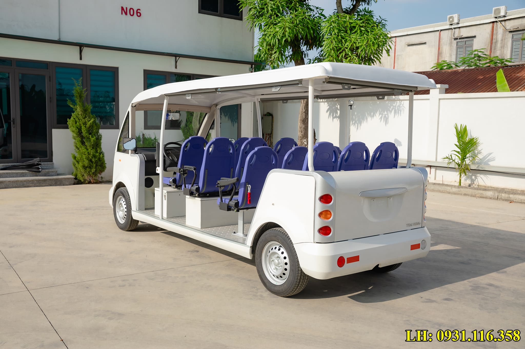 xe điện chở khách du lịch 11 chỗ Thái Hưng