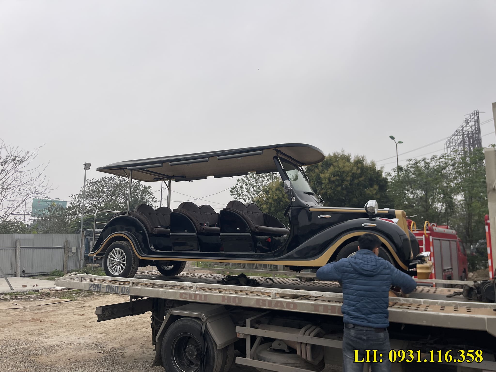 sửa chữa xe điện du lịch dáng cổ