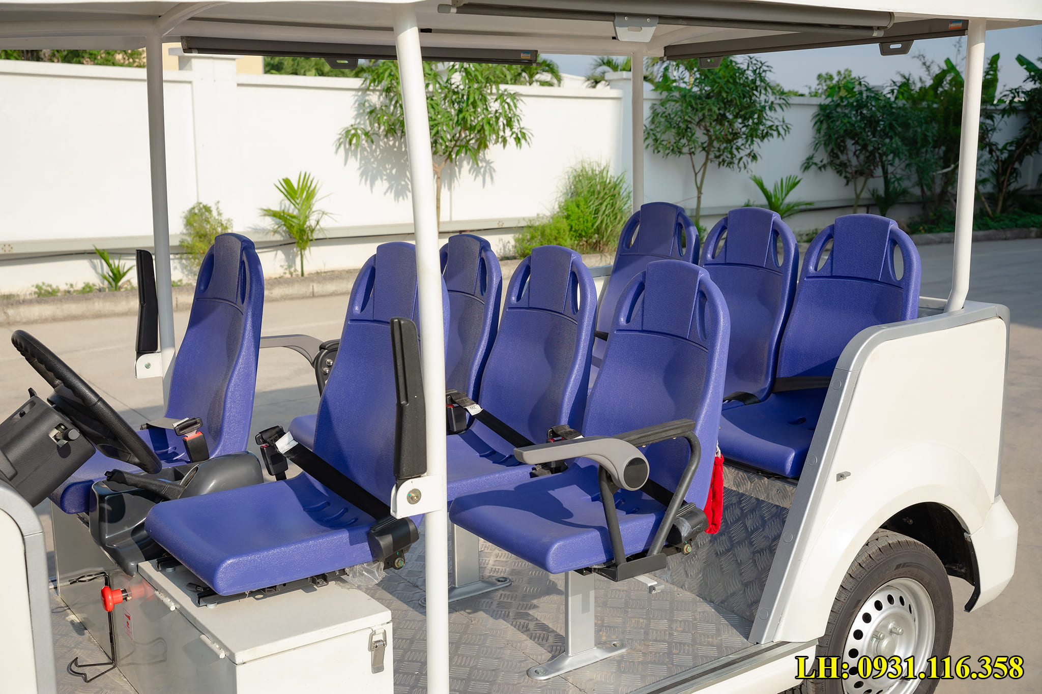 ghế xe điện chở khách du lịch 8 chỗ