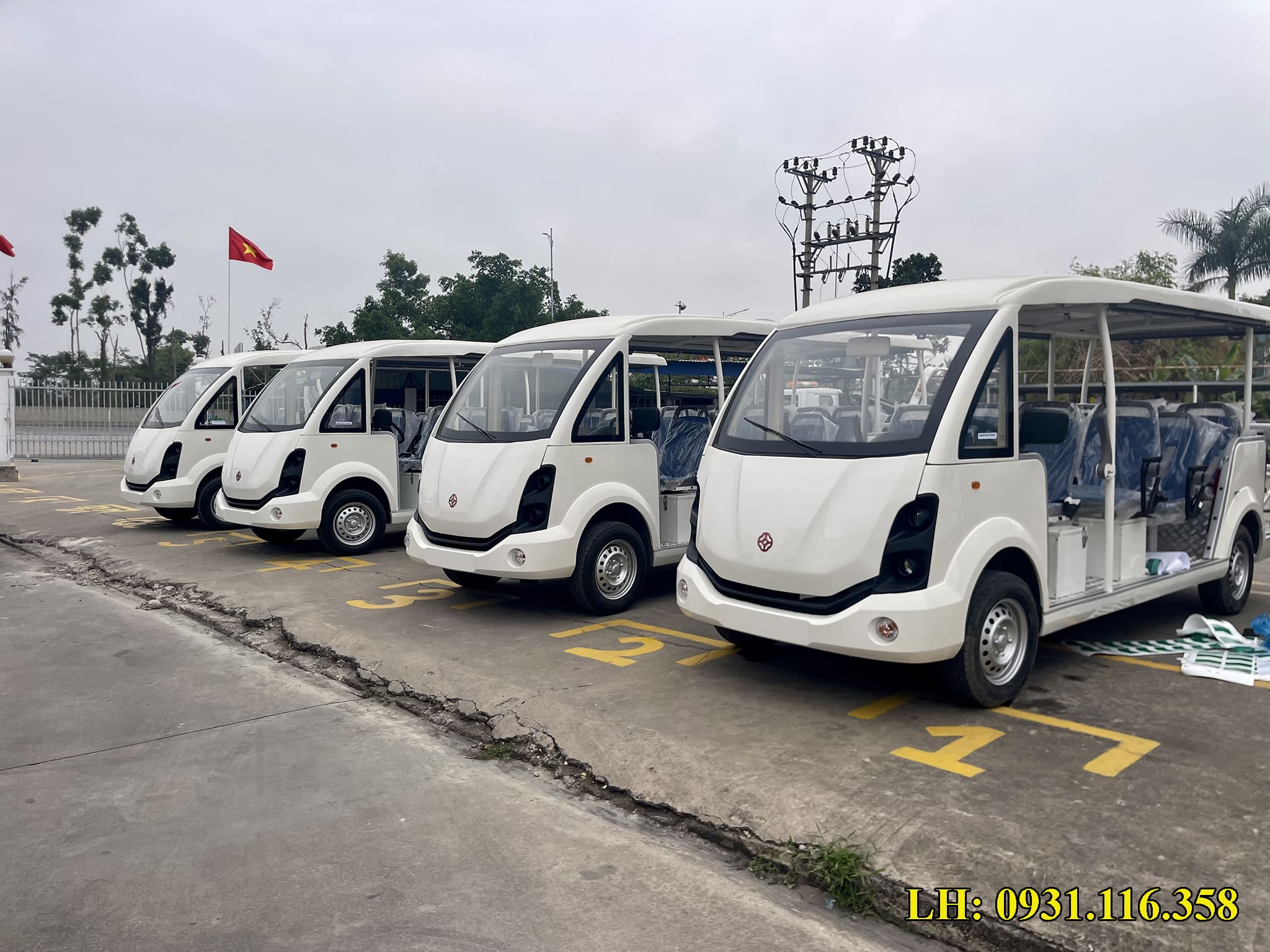 giá xe điện du lịch 14 chỗ Thái Hưng