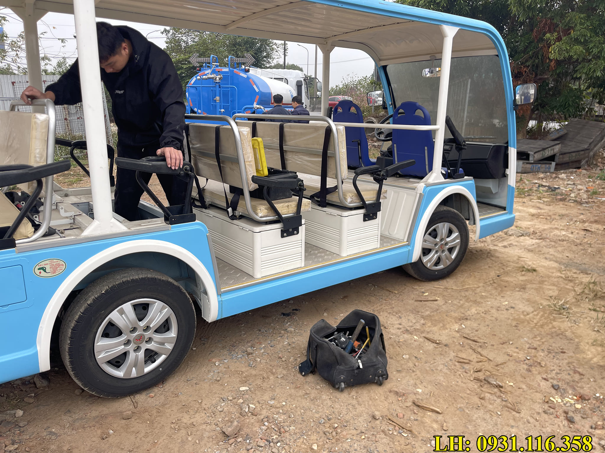 sửa chữa xe điện chở khách du lịch